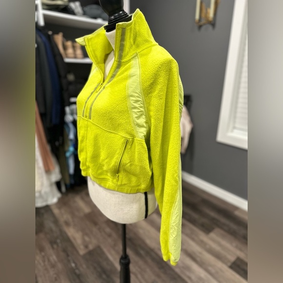 Free People Movement So Fly Half Zip Jacket in Margarita Size XS Green/Yellow - Picture 4 of 9